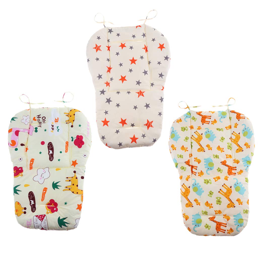 Baby Stroller High Chair Seat Cushion Liner Mat Pad Cover Protector Giraffe-image-32