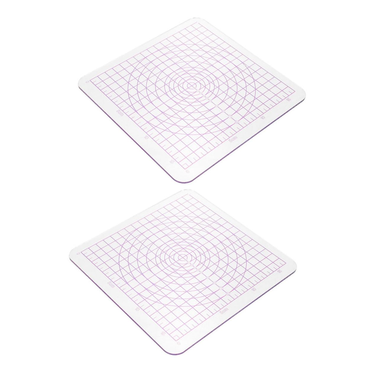 VILLCASE Piastra Acrilica Trasparente Facile da Pulire e Modellare per Argilla con Angoli Arrotondati Set 2 Pezzi per Progetti Artistici e Fai-da-Te