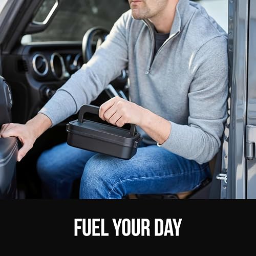 Miniatura 9 de GORILLA GRIP Lonchera Bento de 3 compartimentos a prueba de fugas sin BPA para adultos, niños, apto para microondas, recipientes de alimentos fríos