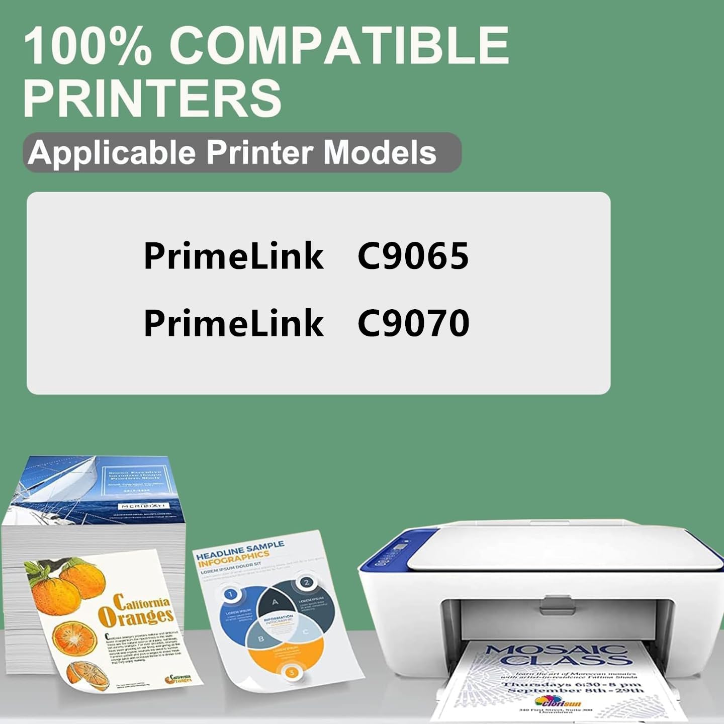 JUNTINE C9065 C9070 Fuser Unit Replacement for Xerox C9065 C9070 Compatible with Xerox PrimeLink C9065 C9070 Printer (110V-200K)