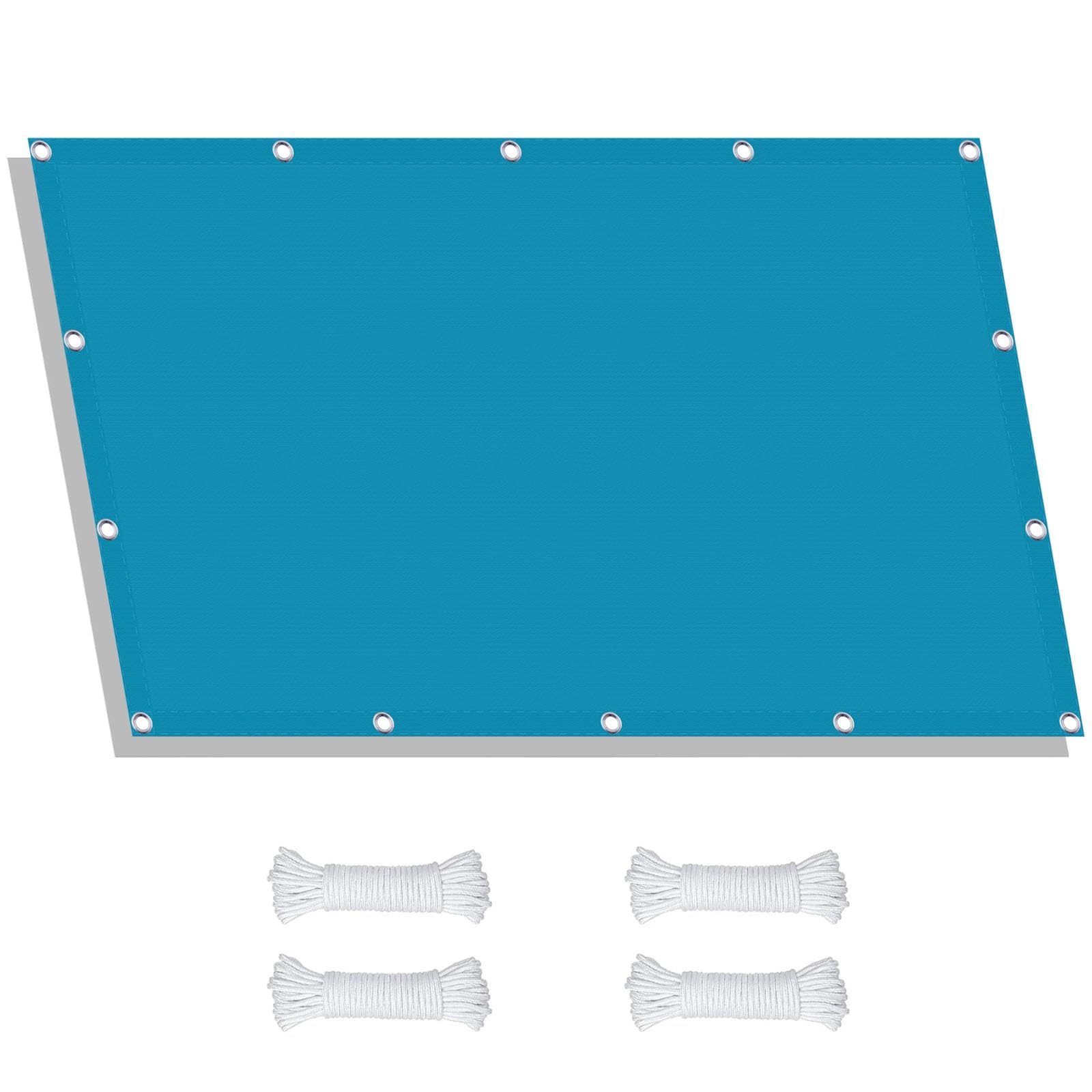 Voile d'ombrage robuste 4 x 6,5 m imperméable avec oeillets