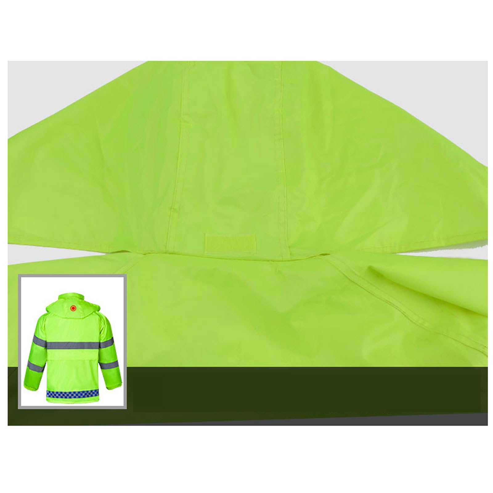Traje de lluvia reflectante for motocicleta, conjunto chaqueta y pantalones seguridad abrigados invierno for hombre, impermeable deportivo alta visibilidad