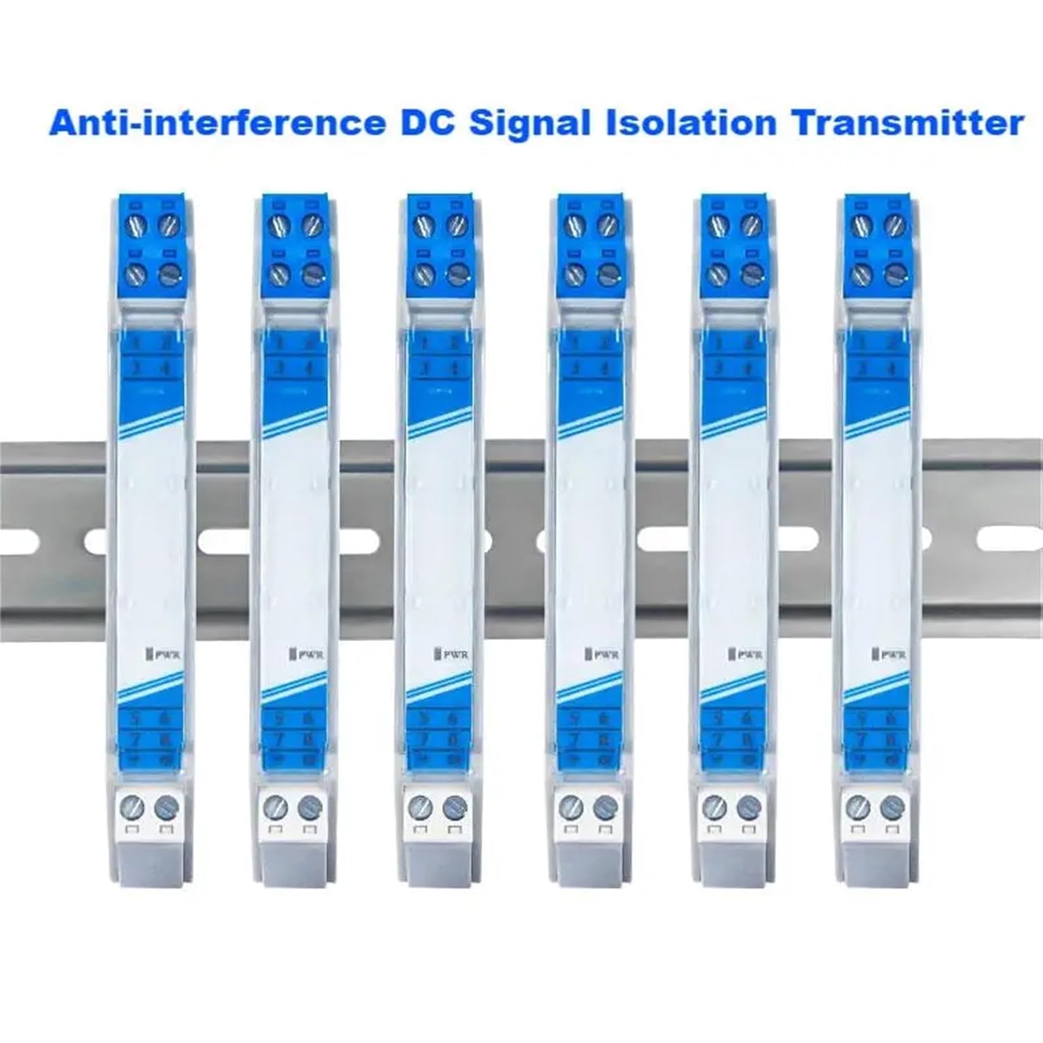 1PCS Analog Signal Converter 4-20ma to 0-10V 0-5V Signal Isolator 35MM Din Rail Voltage Current Signal Conditioner GLK(1in2out,Output 4-20MA_Input 4-20MA_DC24V)
