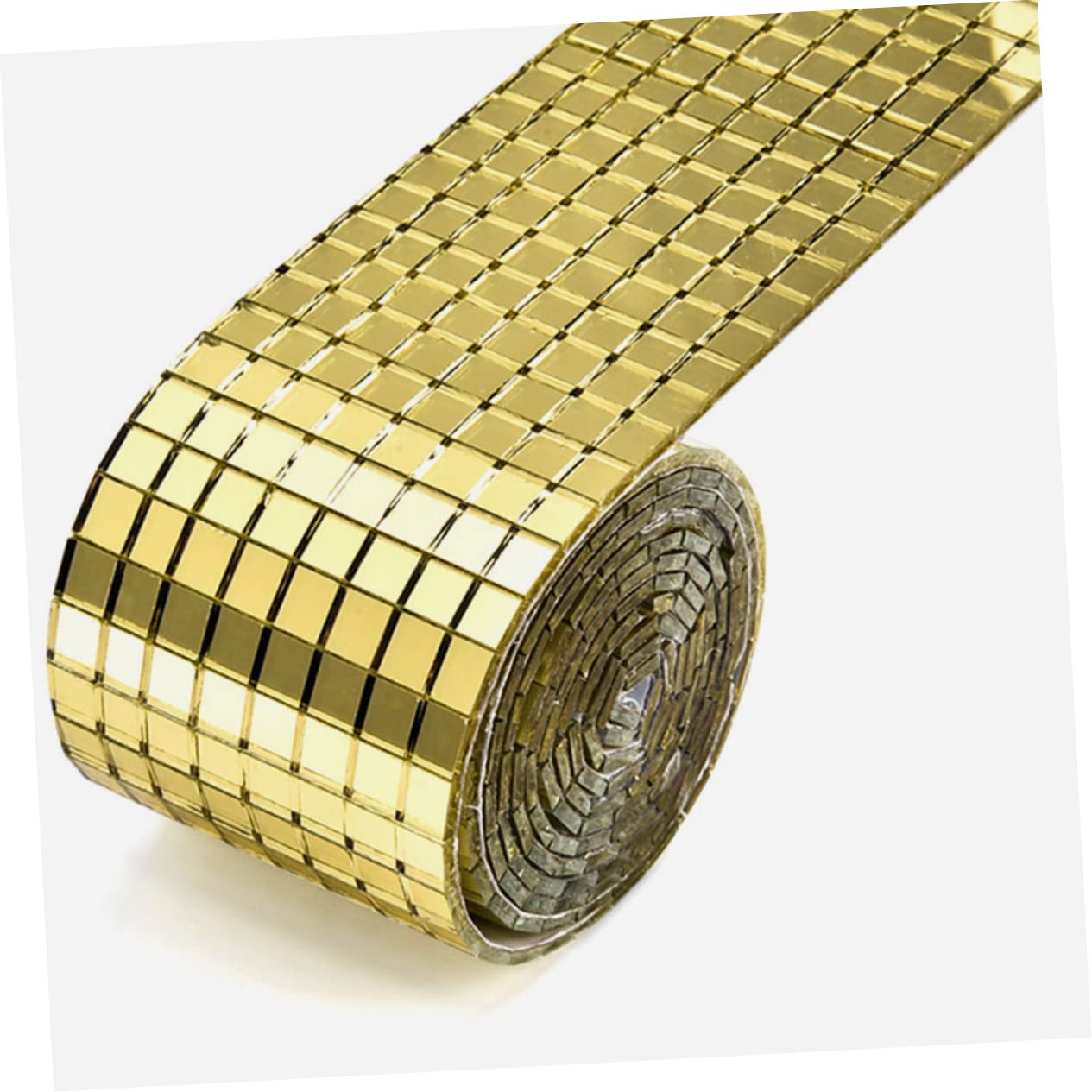 Piastrelle a Mosaico, Mosaico in Vetro, 2 Rotoli di Adesivi autoadesivi for specchi, Piastrelle autoadesive for pareti, Piastrelle for pareti domestiche, Mini specchi Decorativi Quadrati