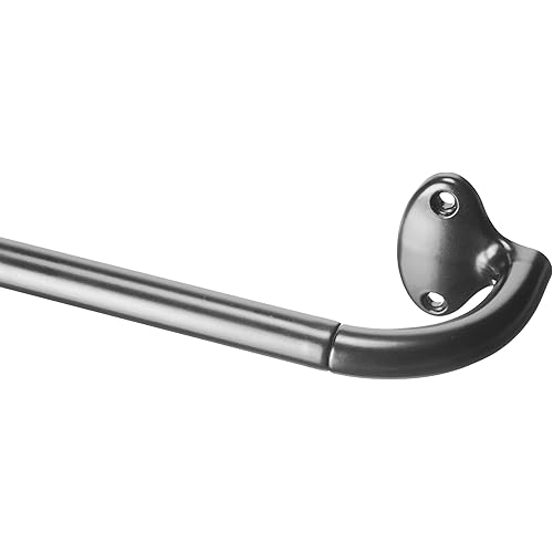 Amazon Basics Room Darkening Blackout Curtain Rod - 88" to 120", Black