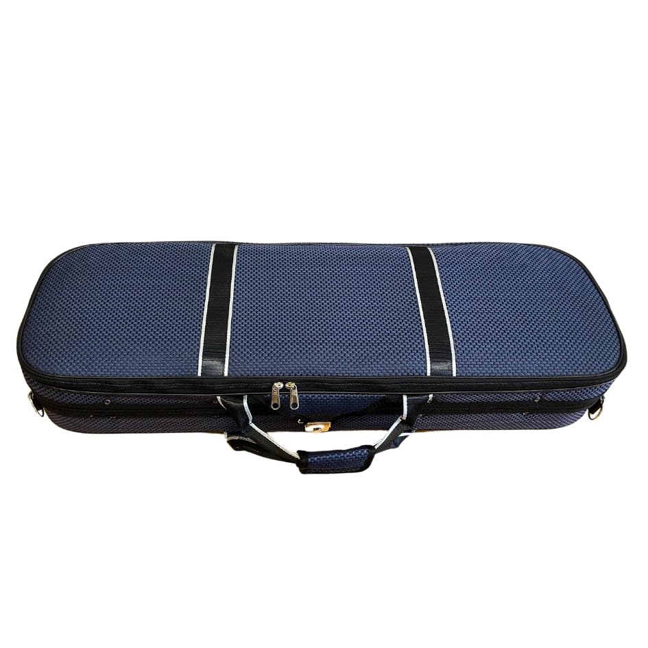 mezzo-forte Geigenkasten Luca 4/4, holzverstärkt, 1,5 kg – leicht, stabil, gemustertes Innenfutter