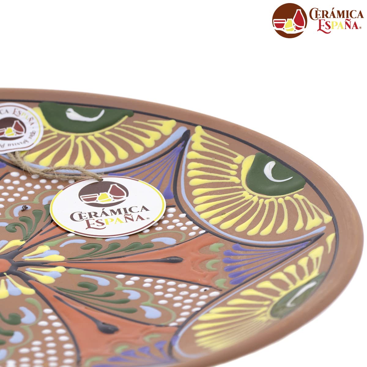 CERÁMICA ESPAÑA Plato decorativo pared Modelo D31 21x21x2.5 cm