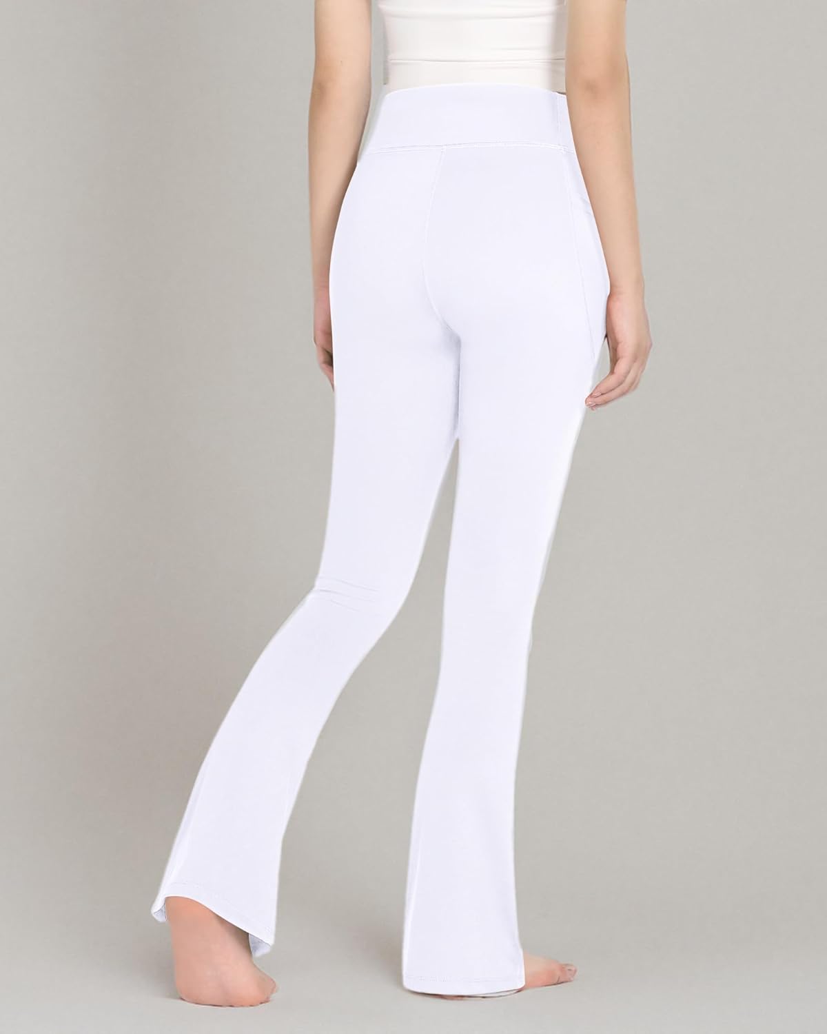 KEREDA Girls Flare Leggings High Waist Bell Bottoms for Kids Yoga Dance Pants with Pockets Ages 7-14 Years - Image 9