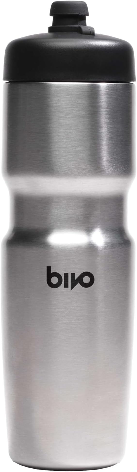 Bivo Trio 21oz Insulated Stainless Steel Bike Water Bottle - for Cycling - Fits Most Cages, Dishwasher Safe - Keeps Drinks Cold 12+ Hours - Raw