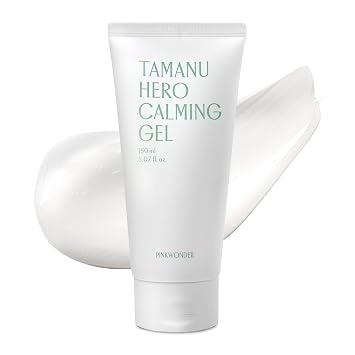 PINKWONDER Tamanu Hero Calming Gel 5.07oz 150ml | Organic Tamanu Gel, Cooling, Soothing Instant Relief for Skin & Sunburn, Sunburn Relief, Alcohol Free, Gel cream, Korean Skincare