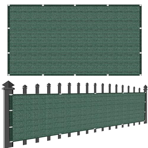 Brise vue balcon exterieur 80 x 460 cm vert foncé résistant pour jardin - 2