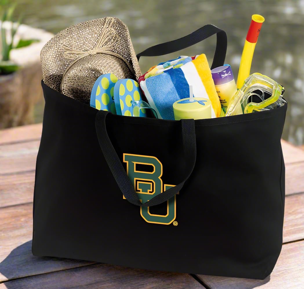 Broad Bay JUMBO Baylor Tote Bag or Large Canvas Baylor University Shopping Bag