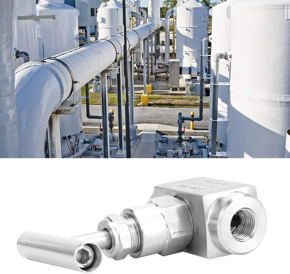 Stainless Steel Needle Valve 1/4 Inch BSPP Female Thread for Water Gas Oil High Pressure Flow Control
