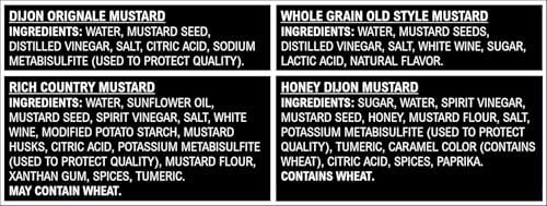 Maille Mustard Variety Pack 7 Oz, 4 Count - 2
