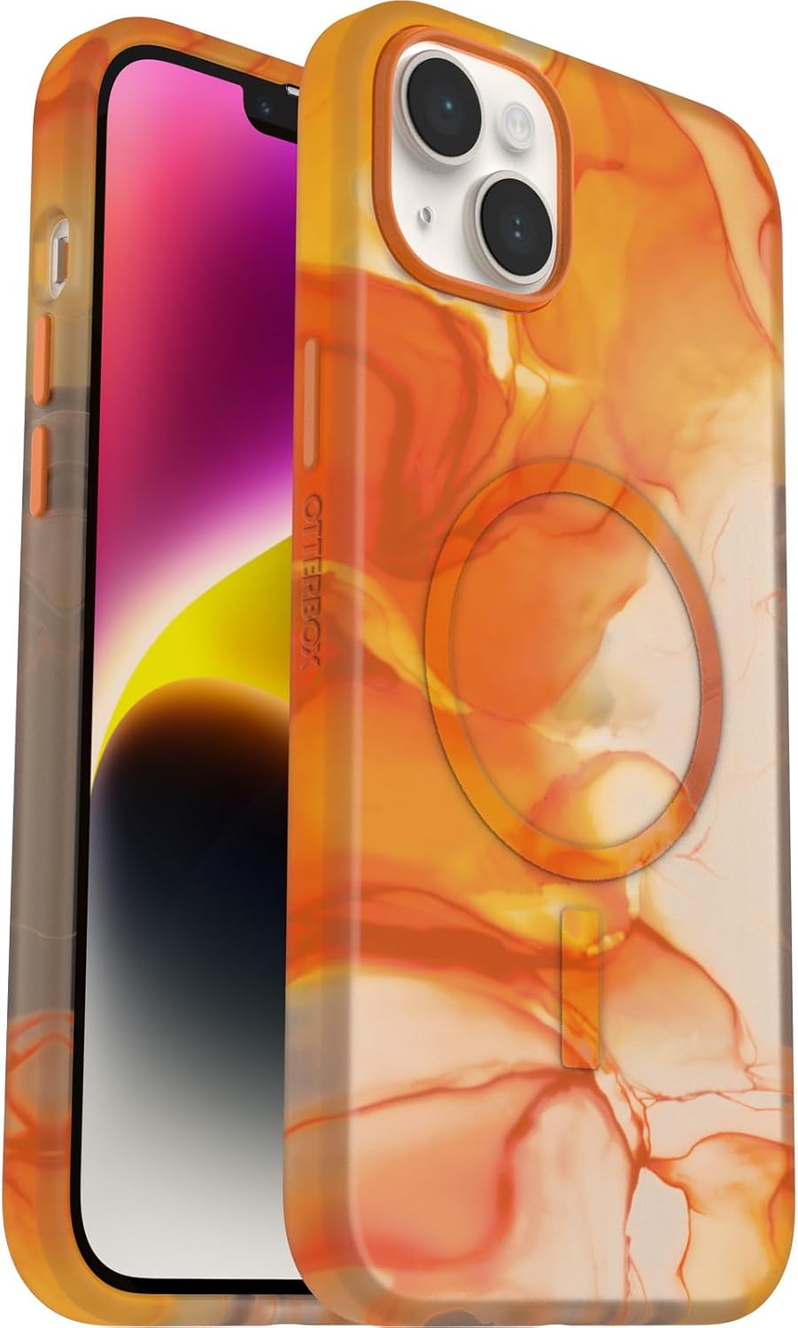OtterBox - Ultra-Slim iPhone 14 Plus Figura Series Case - Made for Apple MagSafe, Artistic Protective Phone Case with Soft-Touch Material for Comfort (Morpho)