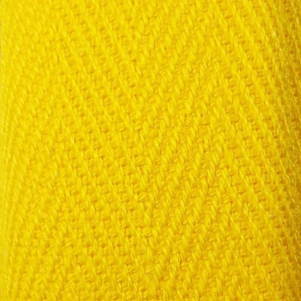 20mm Cotton Herringbone Tape 062D, 018 Yellow, 2 Metres