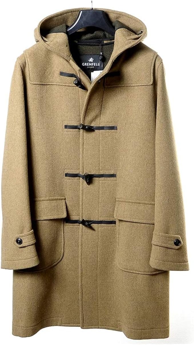 Amazon グレンフェル Grenfell 国内正規品 ウールダブルフェイスメルトンダッフルコート Baker Camel キャメル 40 メンズ コート ジャケット 通販