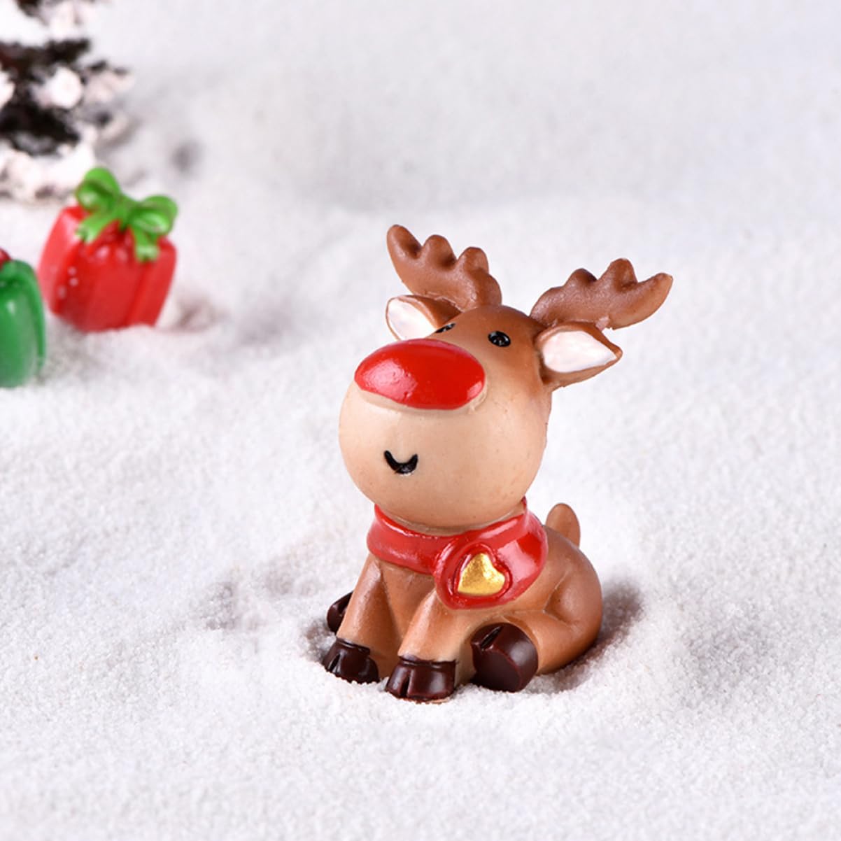 PRETYZOOM 3 Juegos Mini estatuilla de muñeco de Nieve navideños Christmas Xmas estatuilla de Navidad Encantador muñeco de Nieve en Miniatura Mini Manualidades navideñas Resina