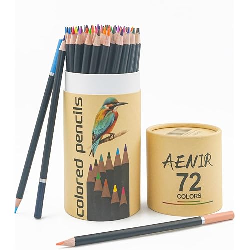 Colored Pencils for Adult Coloring Books, 72 Colors Drawing Pencils with Oil-Based Cores, Professional Art Supplies for Artists, Coloring Pencils for Adults, Color Pencils Set for Beginners and Teens.