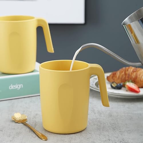 Miniatura 8 de Kyraton Juego de tazas de plástico de 8 piezas, irrompibles y reutilizables, ligeras, de viaje, tazas de café, tazas de expreso, fáciles de