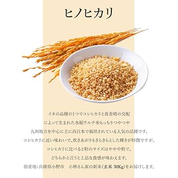 【ミッキー様限定】新米☆ひのひかり 1等米 30kg(5kg×6) 令和3年 g-kenkoshi-5_main1.jpg