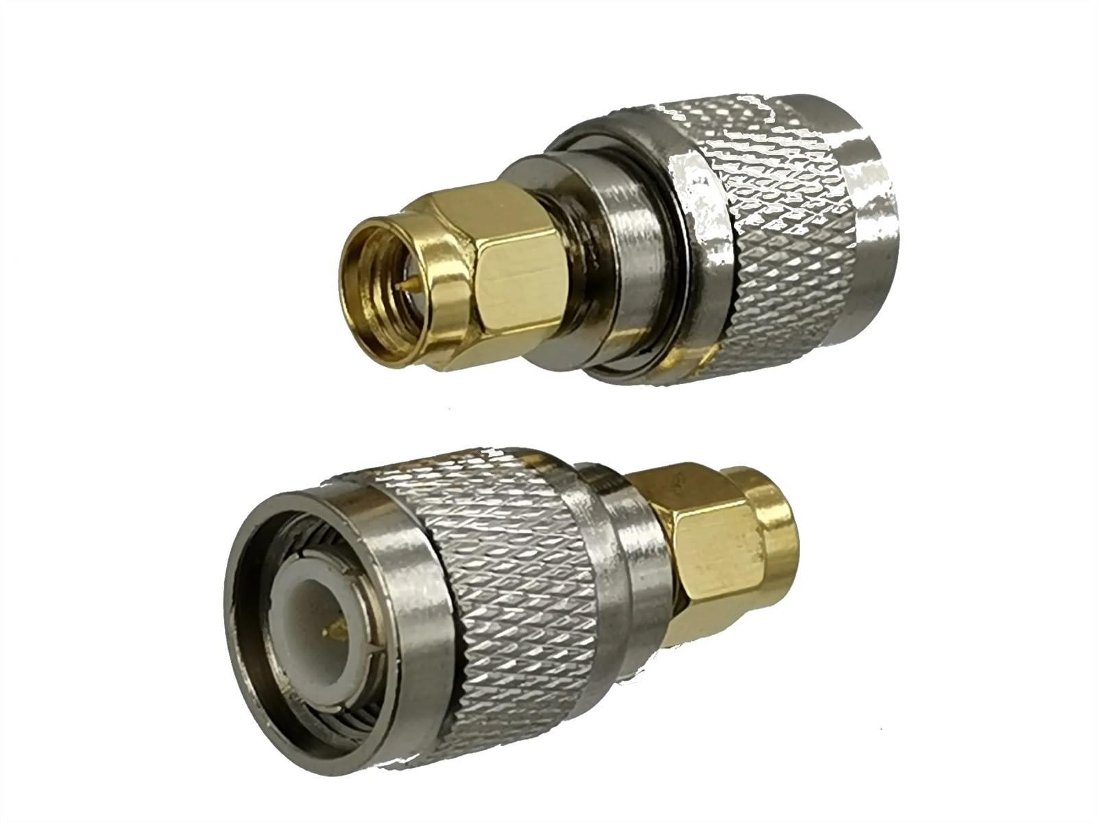 Connecteur Adaptateur TNC mâle vers Prise mâle SMA RF Coaxial en Laiton Droit, 10 pièces