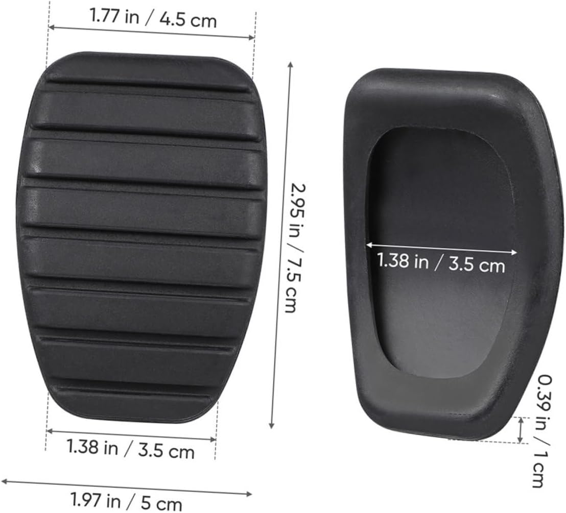 2pcs Car Pedal Pads Automotive Throttle Protective Cover Replacement Brake Pad Cover Clutch for Car