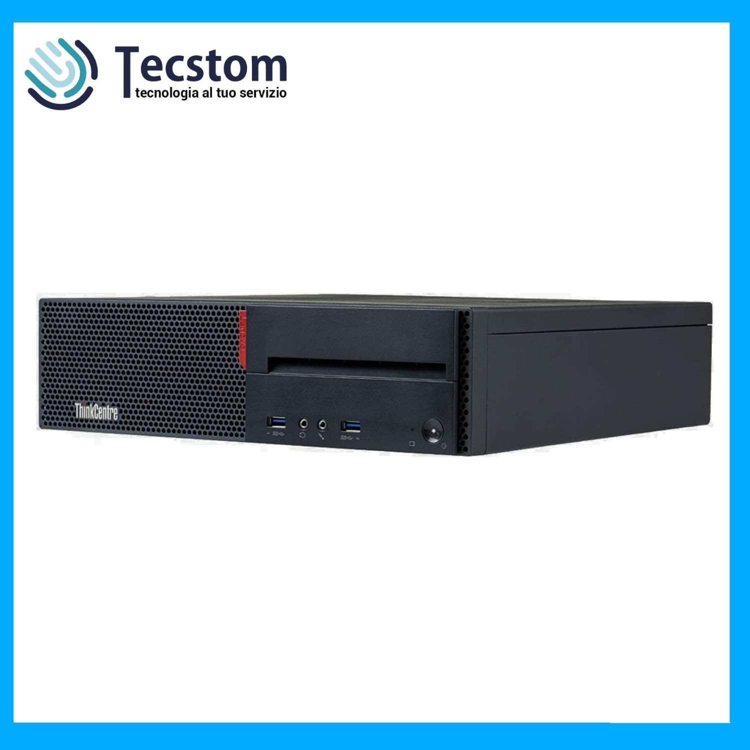 Lenovo Thinkcentre M800, Pc Computer Desktop Fisso, Intel i5-6600, Ram 16Gb DDR4, SSD 256Gb, DisplayPort e VGA, Windows 11, WiFi e Office 2021 (Ricondizionato)