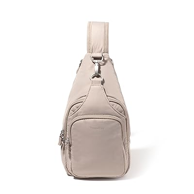 Baggallini Central Park Sling Backpack Bags Moonrock Puff, Nylon