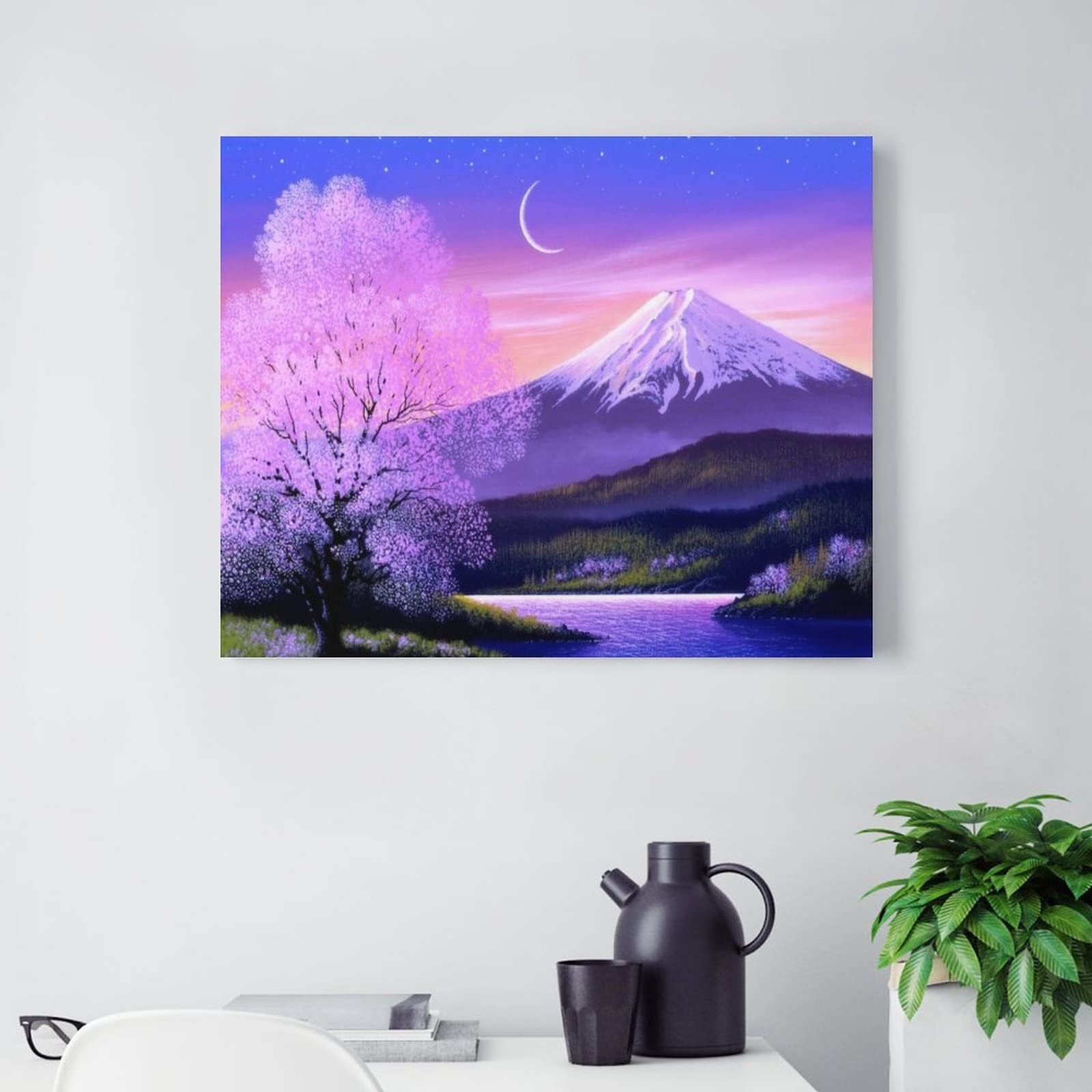 アクリル画 風景画 紫の木 アクリル画 風景画 紫の木 0_edae28c75bff1c0e5d78ba2fbe97