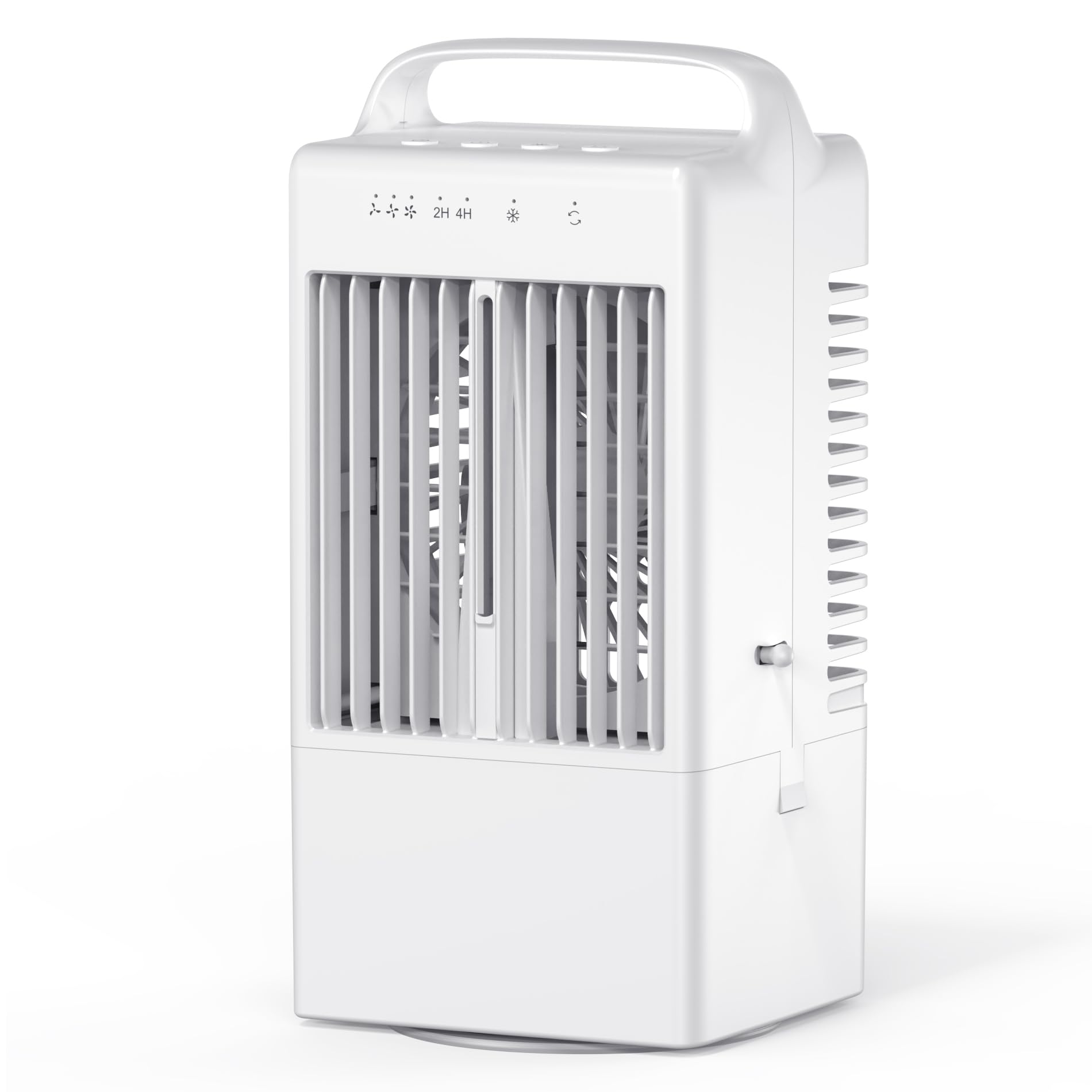 WAYAMY Ventilador de Aire Acondicionado, Aire Acondicionado Portátil, Enfriador de Aire, 2 Modos de Pulverización,3 Velocidades y Luz LED de 7 Colores, función de Oscilación Automática