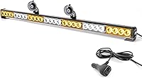Vista 1 de Barra de Luz de Asesor de Tráfico de 32 Pulgadas, Advertencia de Emergencia, Luces LED Estroboscópicas, 13 Patrones de Intermitencia, Montaje