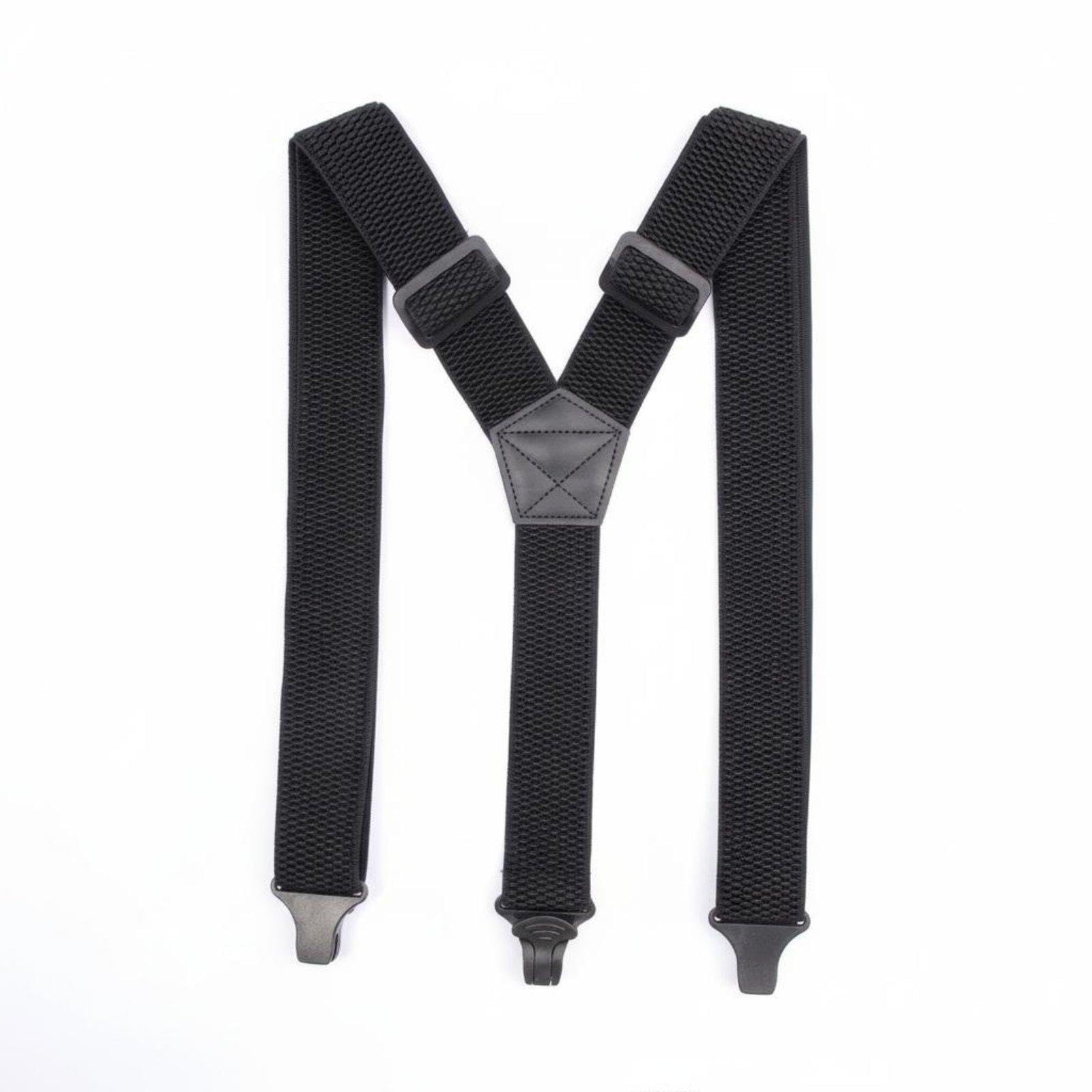 ECOMISTIQ®Elastic Suspenders with 3 Clips Full-Day Comfort Outdoor Hiking Suspenders for Hikers, Workers Black|Clothing Shoes & Accessories|Mens Accessories|Suspenders Braces-image-11