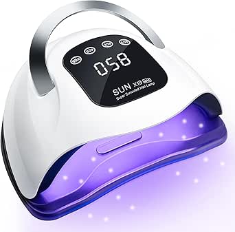 UV Nail Light, ARCWEISSO 320W UV Light for Gel Nails with 4 Timer Setting Automatic Sensor, Professional UV LED Nail Lamp for Home and Salon Use Gifts for Women