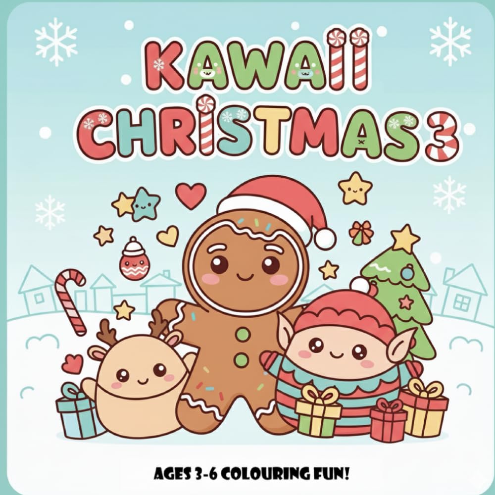 KAWAII CHRISTMAS 3: A cute Kawaii Christmas colouring adventure