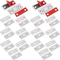 Vista 16 de Jiayi - Paquete de 18 imanes para puerta corredera de gabinete, Cierre magnético ultra-fino, Cierre magnético de acero inoxidable para cajones