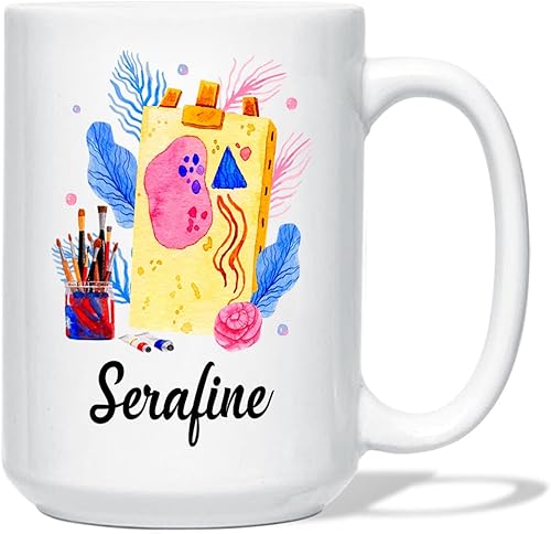 Taza de café personalizada, taza de artista, regalo de artista para mujeres u hombres, regalos para artistas, taza para amantes del arte, taza de