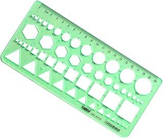 幾何学的なプラスチック円正方形六角形テンプレート定規描画 プラスチックサークル正方形六角幾何学的テンプレート定規 幾何学図面六角テンプレート描画 デザインテンプレート測定定規