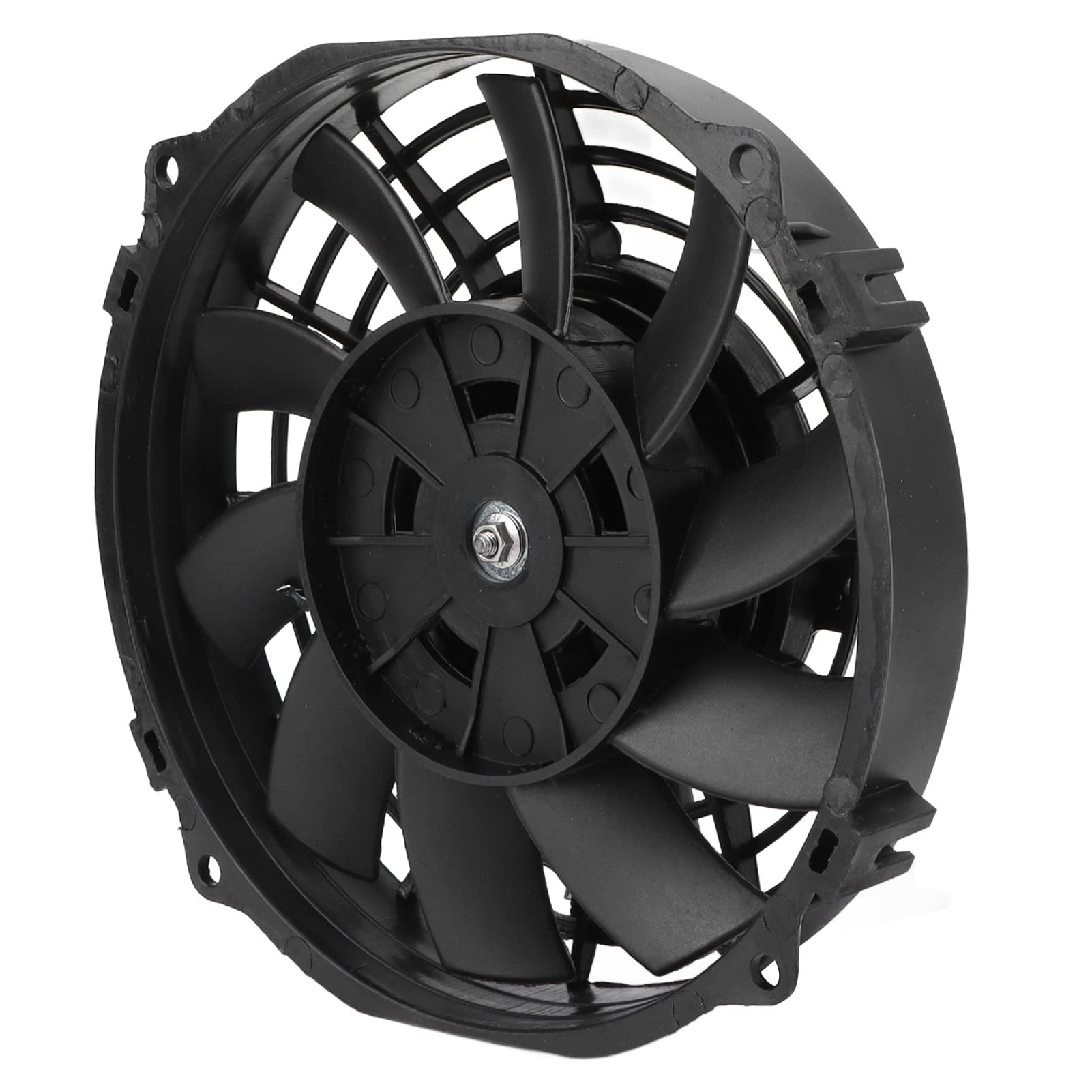 Bediffer Ventola di Raffreddamento per Radiatore Elettrica Universale con Design Sottile e Prestazioni Eccellenti per Auto, Ventola per Radiatore DC 12V Push Pull 10 Pale 7 Pollici Nero