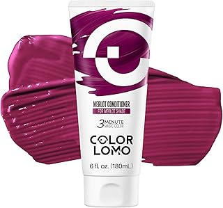 Semi Permanent Hair Color - 6 oz Color Depositing Conditioner with Shea Butter & Almond Oil- Color Conditioner Depositing Hair Mask - Vegan, Paraben, Ammonia & Sulfate Free -Merlot