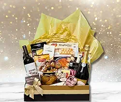 G&O Cesta de Presente Celebration Luxo para Aniversário Comemoração Mulher Mãe Chefe Esposa Namorada Homem Pai Corporativo Cliente Bodas