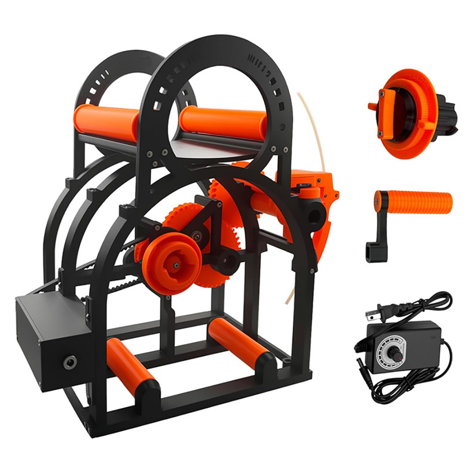 Respooler de filamento 3D, máquina de bobinado eléctrico, bobinadora automática, control de tensión ajustable, diseño extraíble, para suministros de impresión 3D