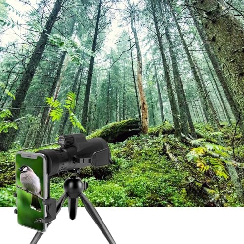 Image of 1Set, High Magnification 10-30x50 Monocular Telescope | Long Distance Zoom, Waterproof | Includes Tripod & Mobile Stand | Ideal for Birdwatching, Hunting, and Camping.