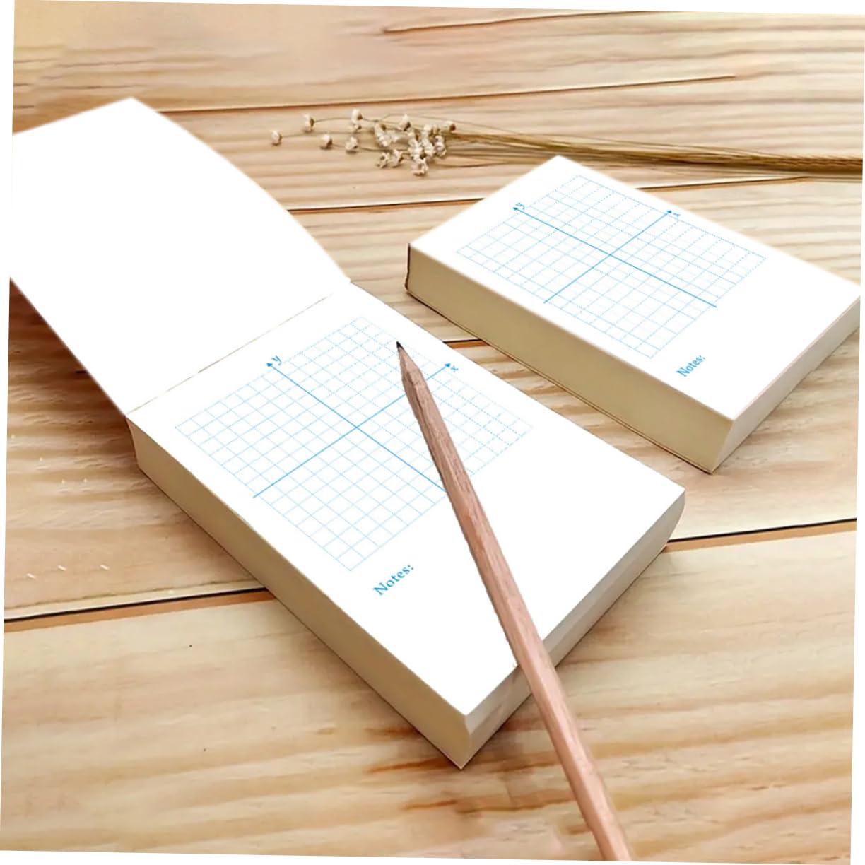 Uonlytech 3 Pezzi 4 Libro di esercizi di numeri punteggiato alto classe Taccuino disegno carta cianografia schede di grandi dimensioni carta grafica schede verticali bianca