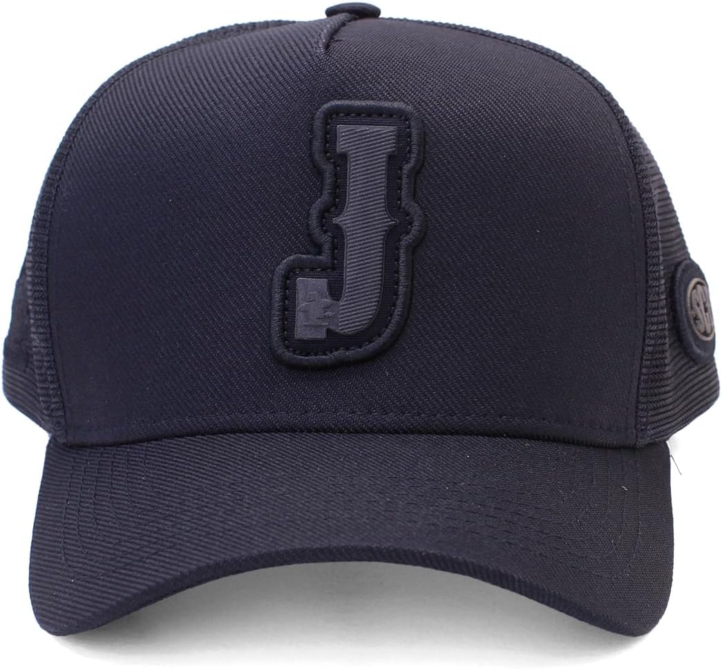 Sacudido's Cap | Alphabet | Changes Color In The Heat | Trucker Cap Adjustable For Men Women (US, Alpha, One Size, J - Black)