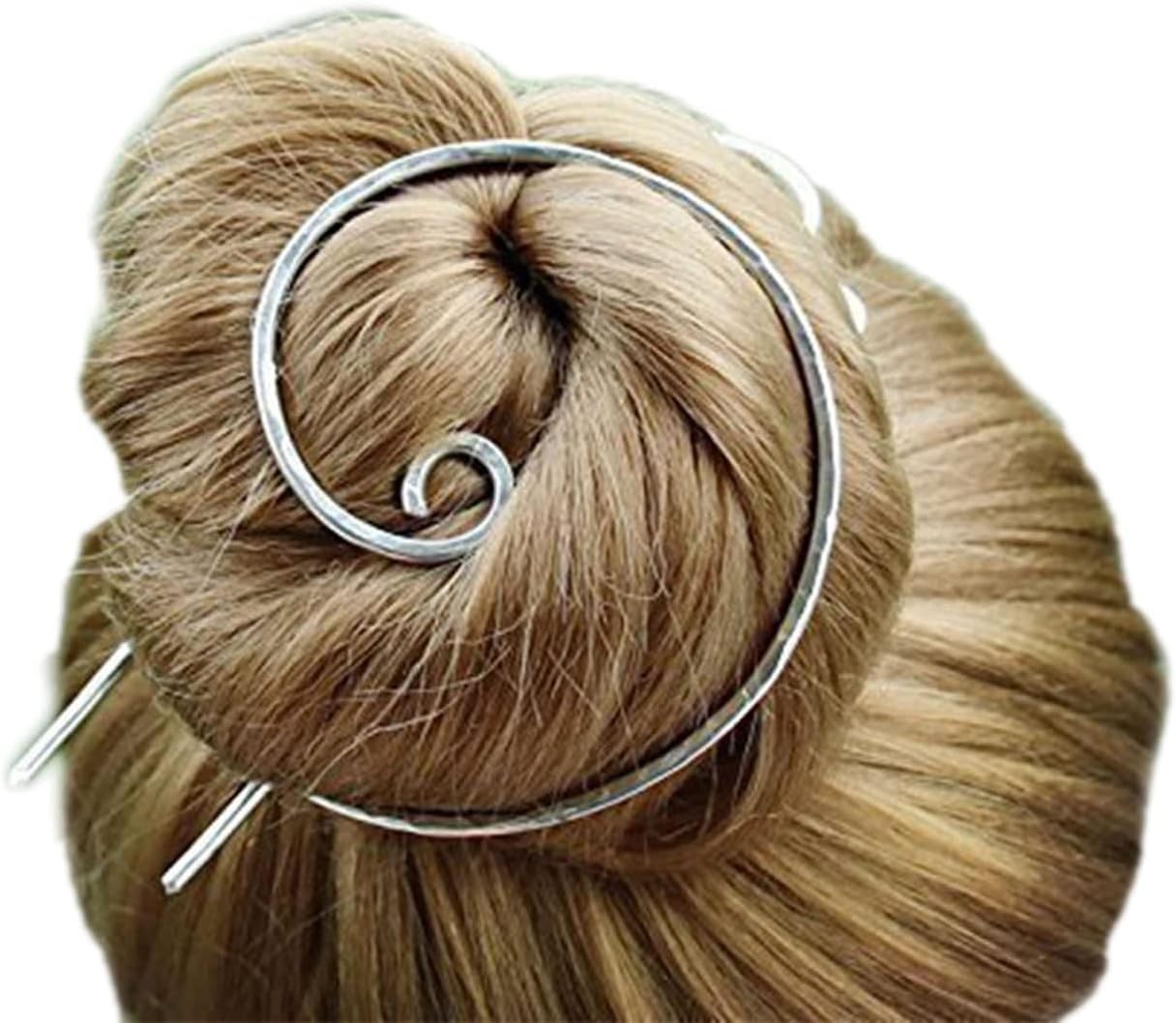 Hair Bun Holder Hair Fork Hair Bun Maker Hair Slide Hair Brooch Hair Clip Barrette Hair Pins Decorative Hair Sticks for Buns Women Gift