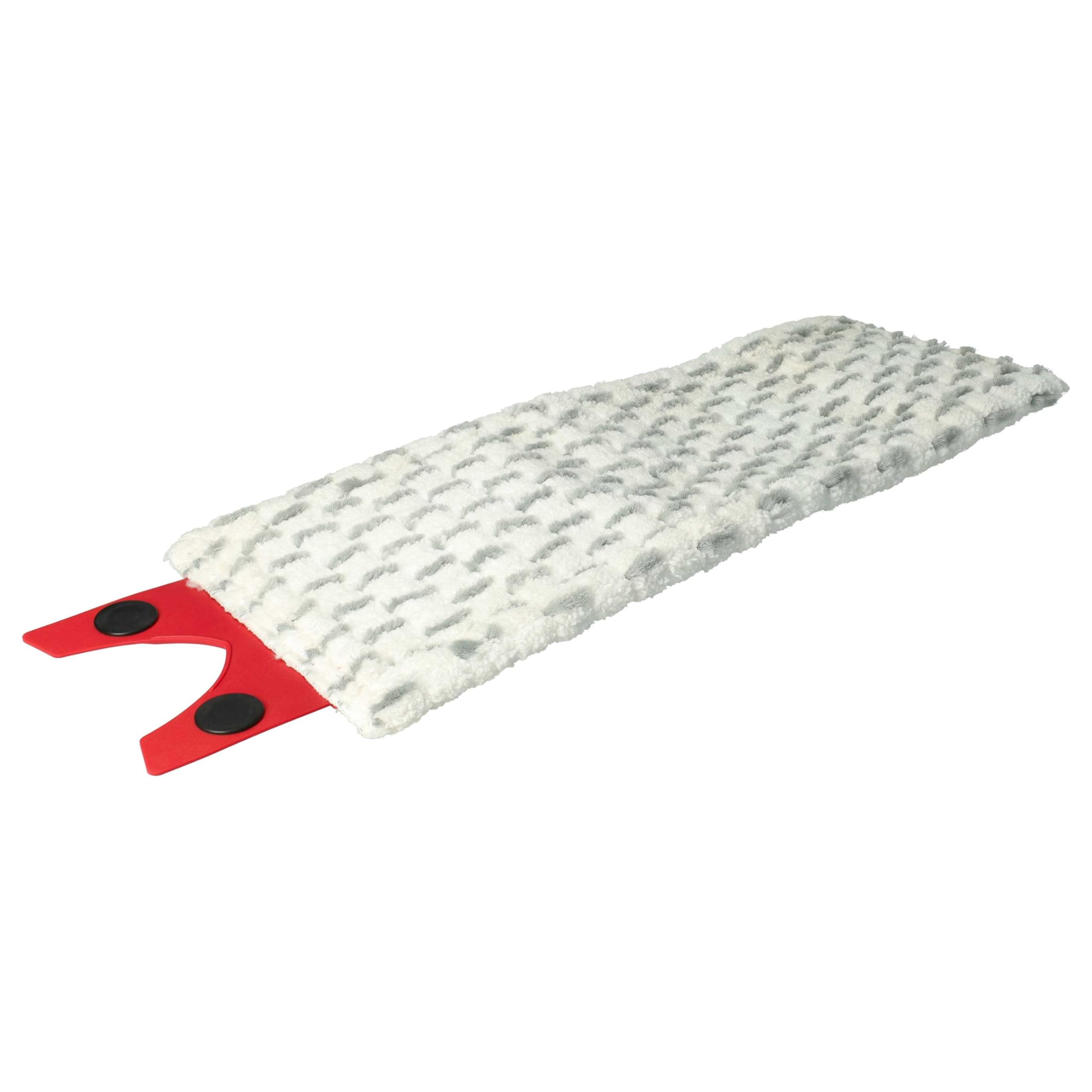 vhbw 10x Cabezal fregona Compatible con Vileda 1-2 Spray fregona - Repuesto, Microfibra, Gris/Blanco