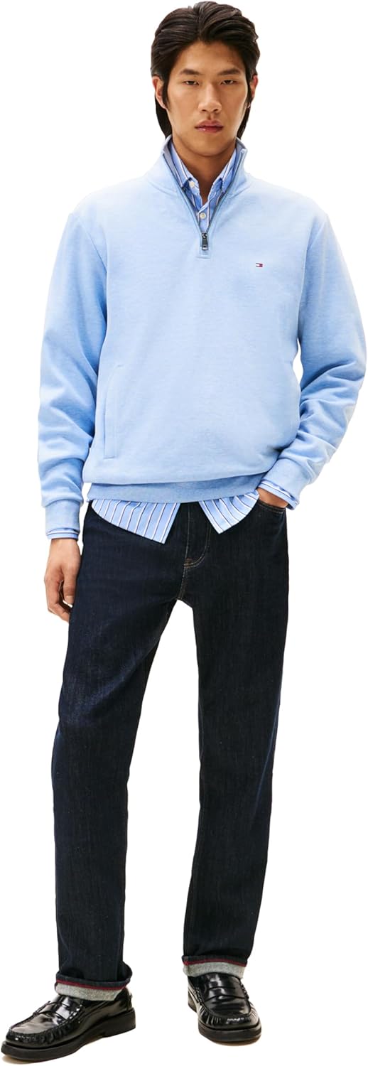Tommy Hilfiger Men's Medium Weight 1/4 Zip Sweatshirt