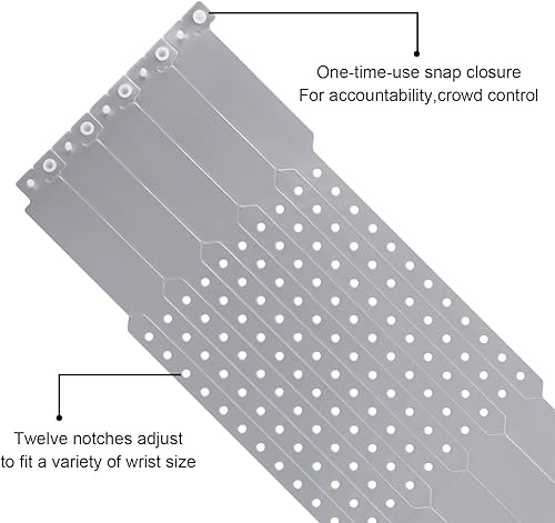 Miniatura 3 de 100 pulseras de vinilo de colores, impermeables, pulseras de seguridad, pulseras de eventos para bares, clubes, festivales, reuniones de música,