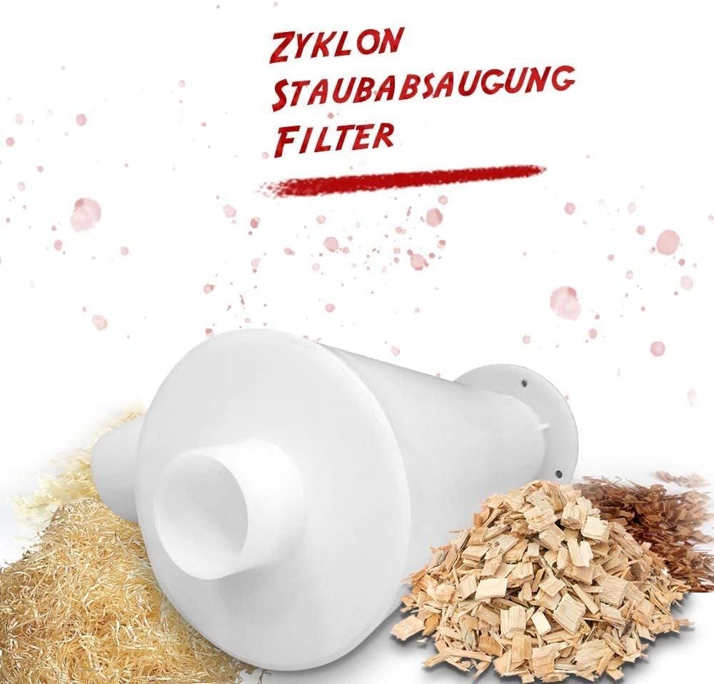 Sailnovo Cyklonowy filtr do odsysania pyłu, cyklonowy, separator, może być stosowany w gospodarstwach domowych i fabrykach do efektywnej obsługi kurzu, trocin itd